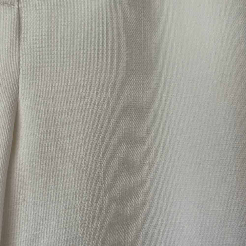 Ann Taylor Cream Ankle Trousers in crosshatch sz 10 - Picture 4 of 8